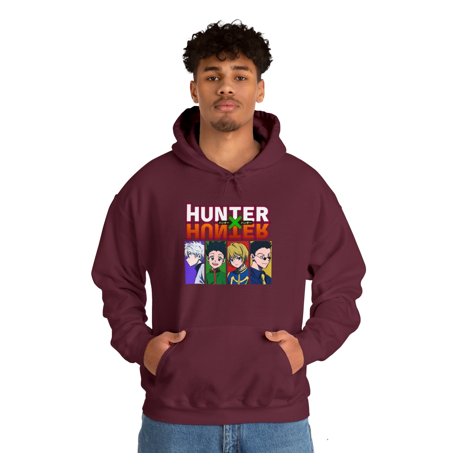 3MLLC | Hunter X Hunter Killua Gon Kurapika Leorio Anime Manga Hoodie Unisex Heavy Blend™ Hooded Sweatshirt