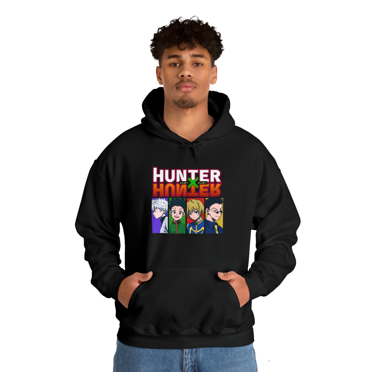 3MLLC | Hunter X Hunter Killua Gon Kurapika Leorio Anime Manga Hoodie Unisex Heavy Blend™ Hooded Sweatshirt