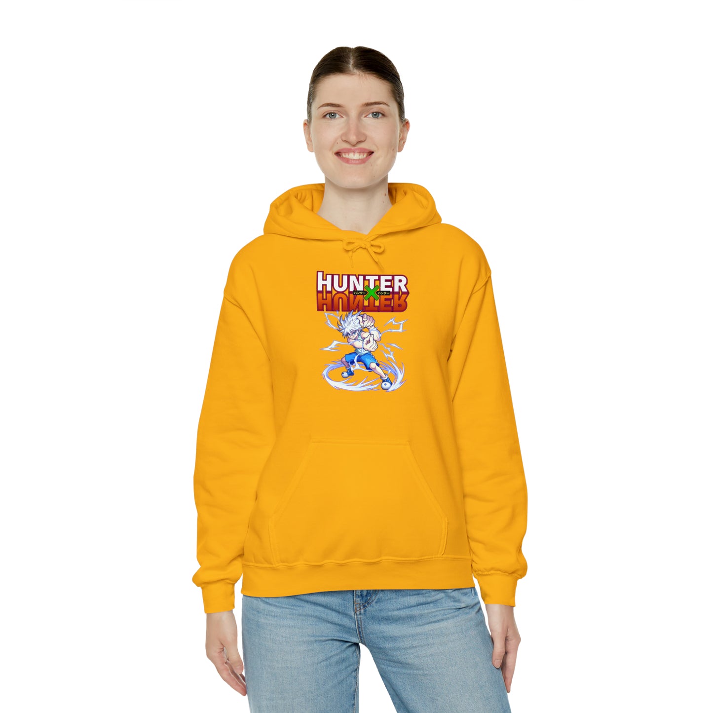 3MLLC | Killua Zoldyck Hunter X Hunter Anime Manga Hoodie Unisex Heavy Blend™ Hooded Sweatshirt