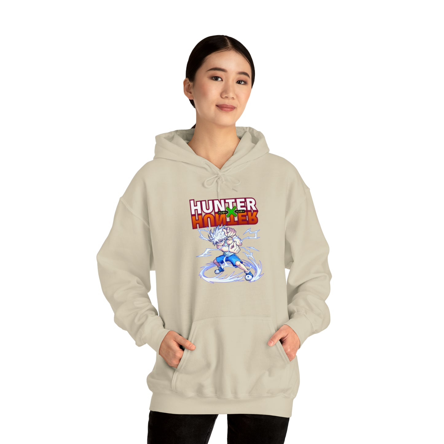 3MLLC | Killua Zoldyck Hunter X Hunter Anime Manga Hoodie Unisex Heavy Blend™ Hooded Sweatshirt