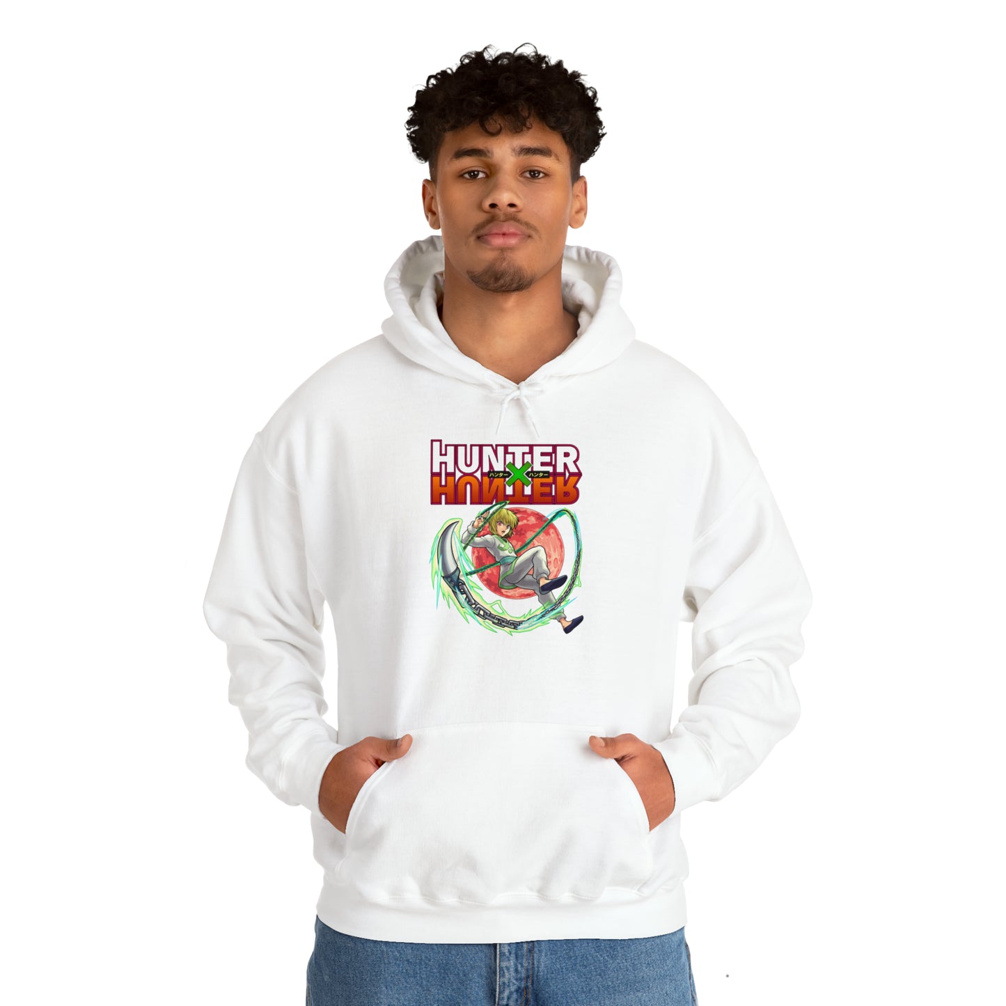 3MLLC | Kurapika Hunter X Hunter Anime Manga Hoodie Unisex Heavy Blend™ Hooded Sweatshirt