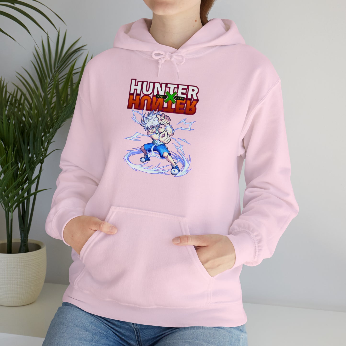 3MLLC | Killua Zoldyck Hunter X Hunter Anime Manga Hoodie Unisex Heavy Blend™ Hooded Sweatshirt