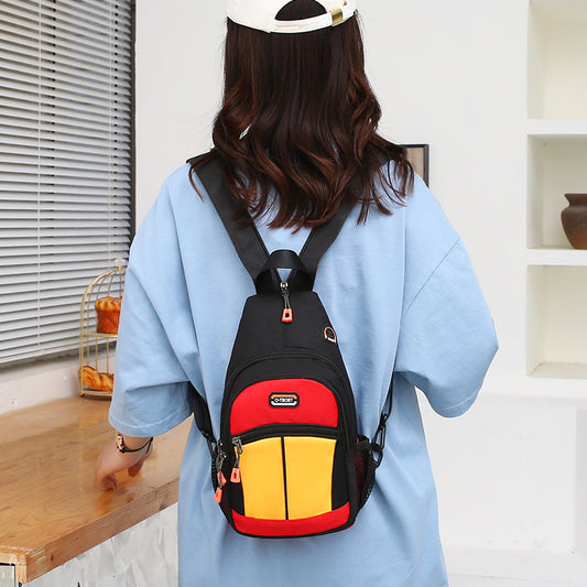 Multi-functional Oxford Cloth Student Chest Bag