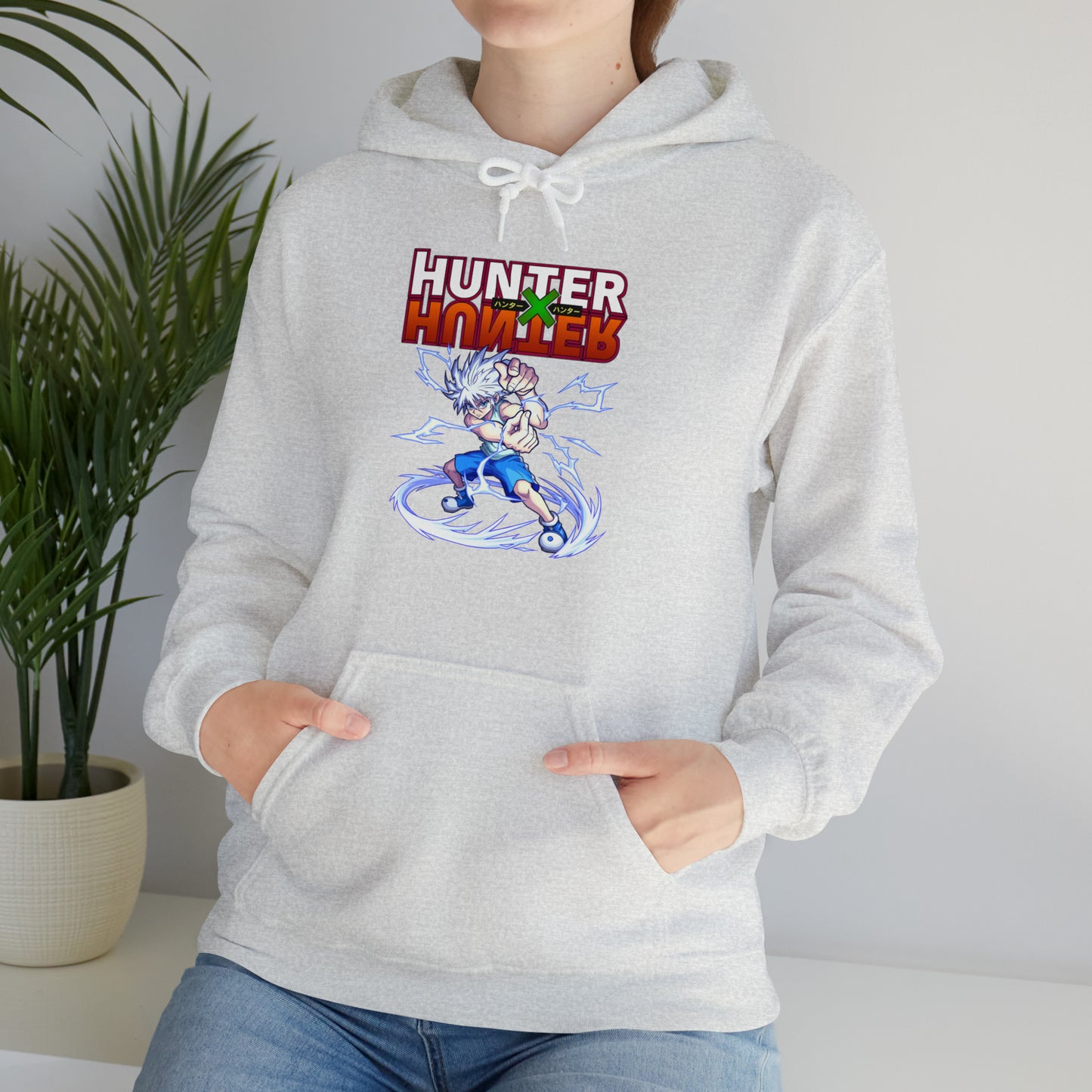 3MLLC | Killua Zoldyck Hunter X Hunter Anime Manga Hoodie Unisex Heavy Blend™ Hooded Sweatshirt