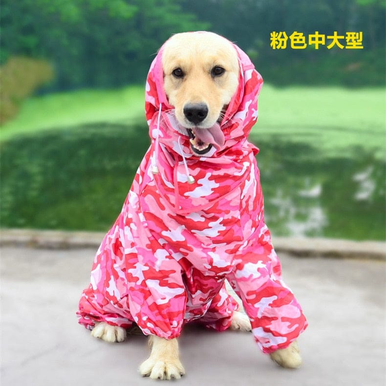 Dog Raincoat Waterproof Jumpsuit Rain Coat