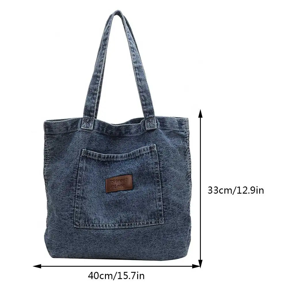 Denim Designer Handbag Luxury Designer Tote Bag Fashionalbe Clutch Bags Solidcolor Underarm Simple Female Commuter Handbags 2025