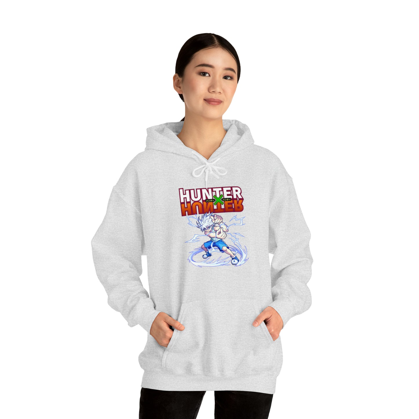 3MLLC | Killua Zoldyck Hunter X Hunter Anime Manga Hoodie Unisex Heavy Blend™ Hooded Sweatshirt
