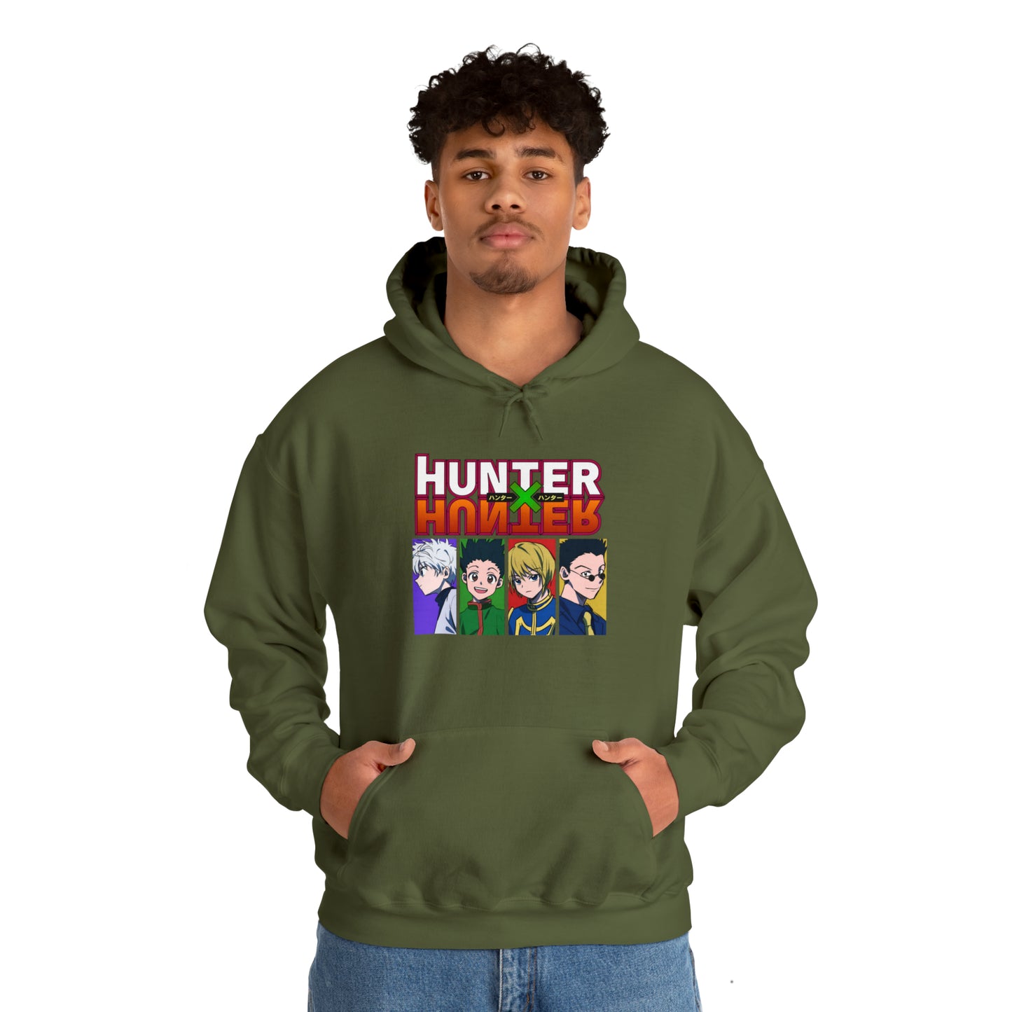 3MLLC | Hunter X Hunter Killua Gon Kurapika Leorio Anime Manga Hoodie Unisex Heavy Blend™ Hooded Sweatshirt