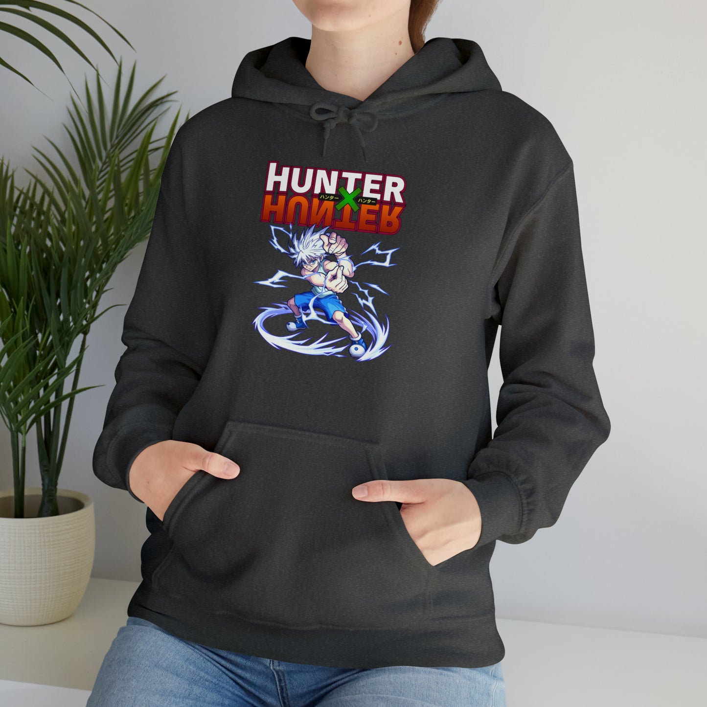 3MLLC | Killua Zoldyck Hunter X Hunter Anime Manga Hoodie Unisex Heavy Blend™ Hooded Sweatshirt