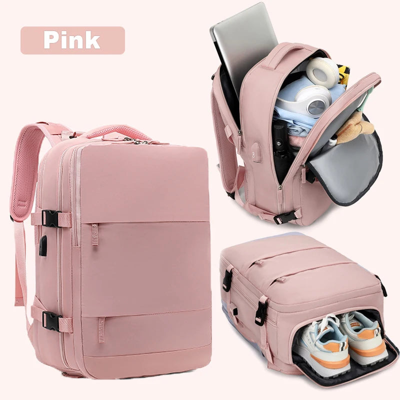 Geestock Mochilas Travel Backpack 40X20X25 Cabin Bag Laptop Backpack Carry on Luggage Airplane Backpack Waterproof Schoolbag