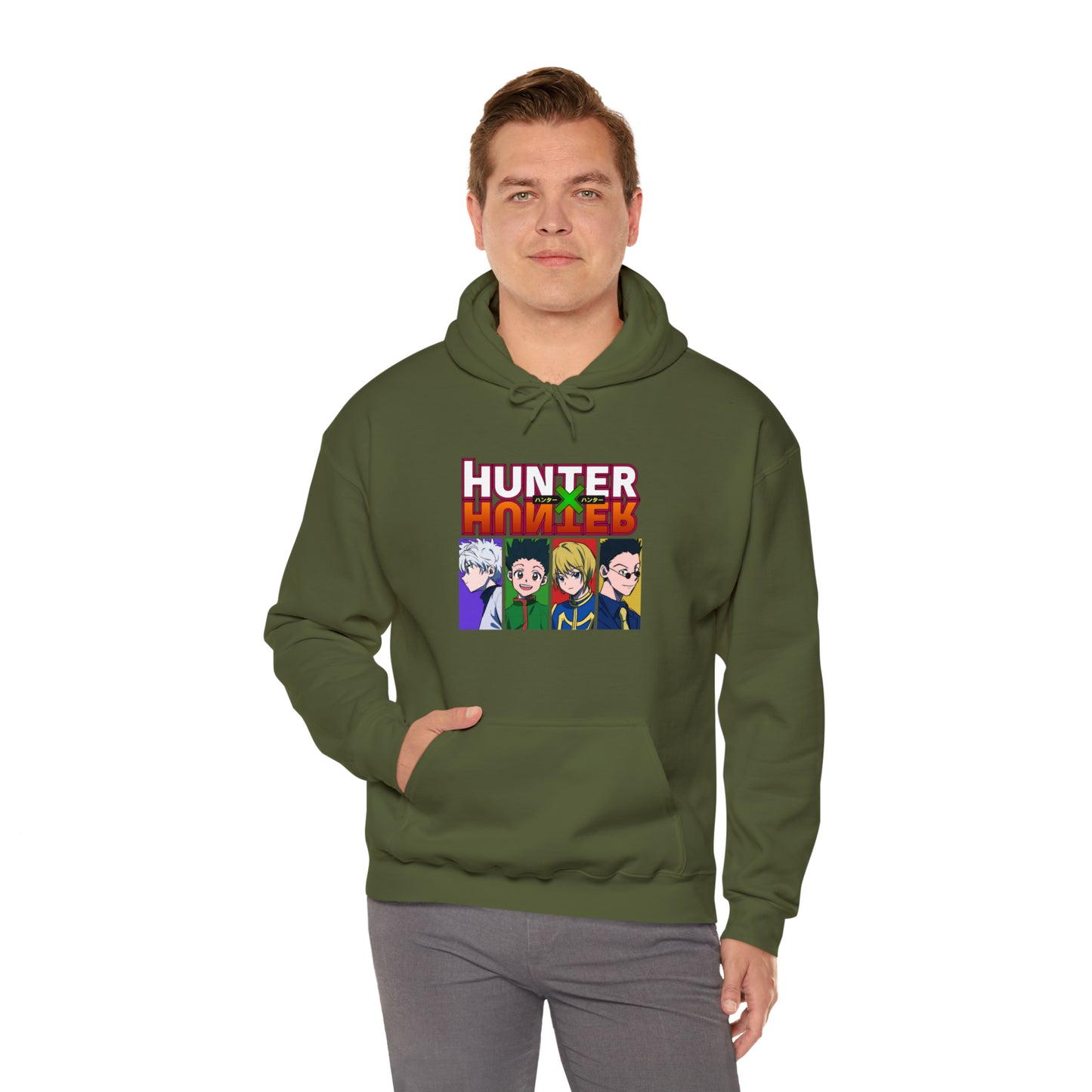 3MLLC | Hunter X Hunter Killua Gon Kurapika Leorio Anime Manga Hoodie Unisex Heavy Blend™ Hooded Sweatshirt