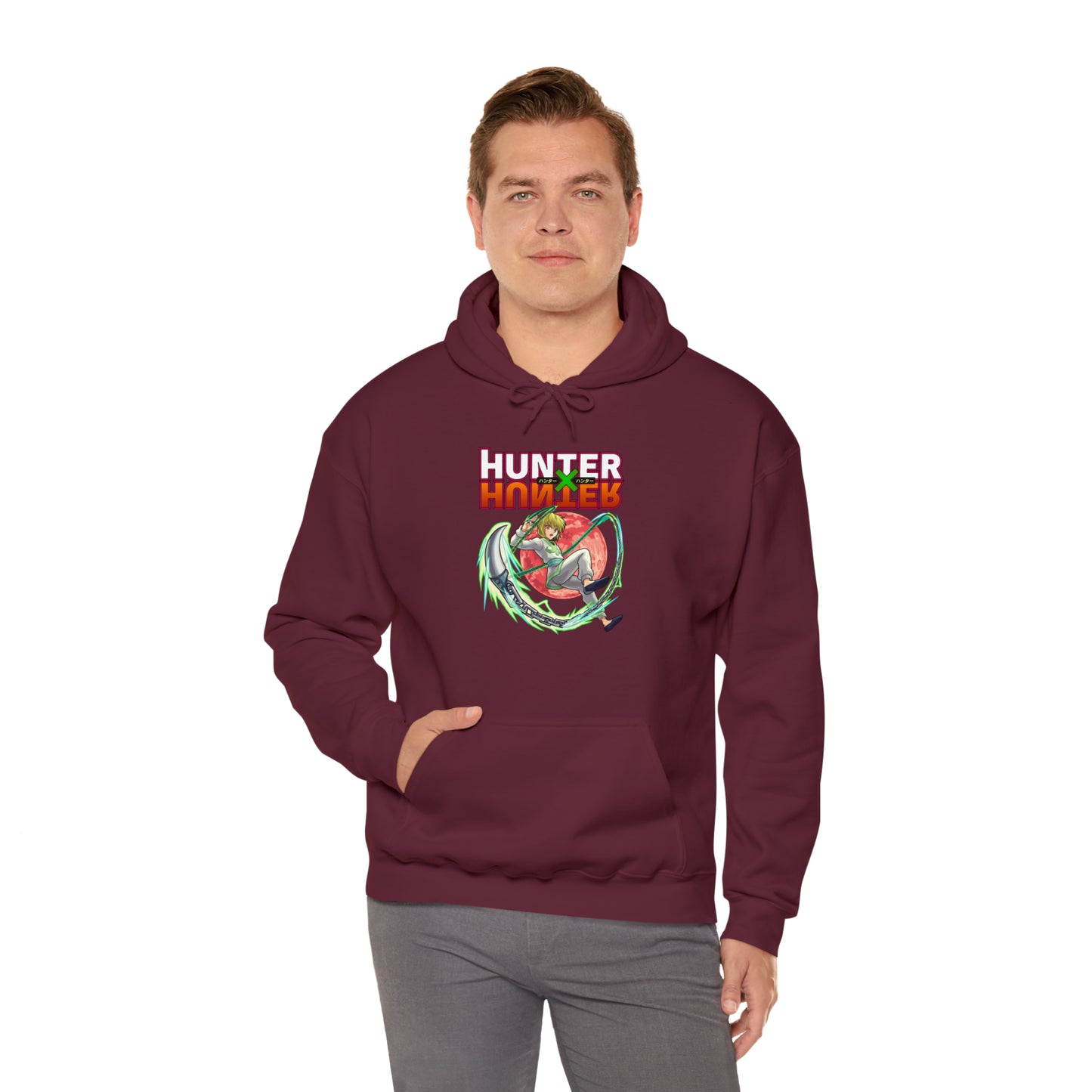 3MLLC | Kurapika Hunter X Hunter Anime Manga Hoodie Unisex Heavy Blend™ Hooded Sweatshirt