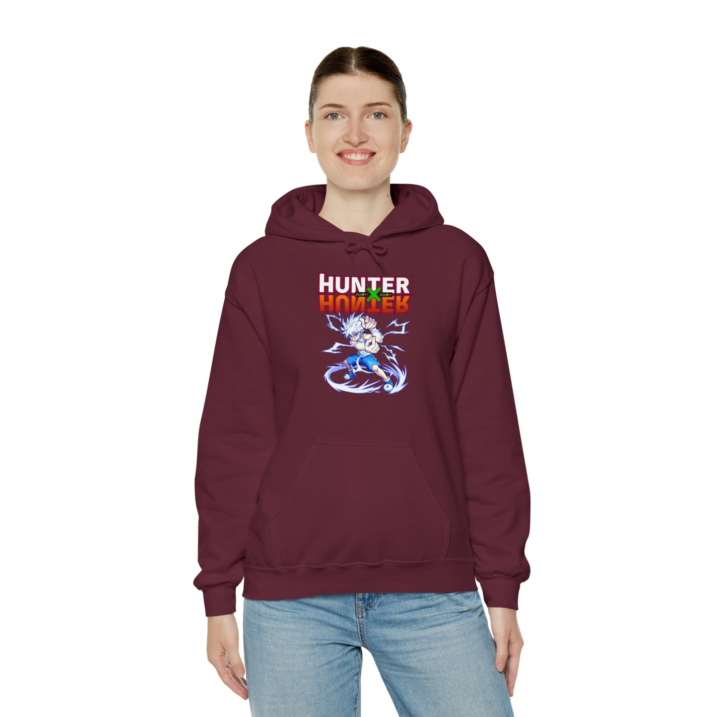 3MLLC | Killua Zoldyck Hunter X Hunter Anime Manga Hoodie Unisex Heavy Blend™ Hooded Sweatshirt