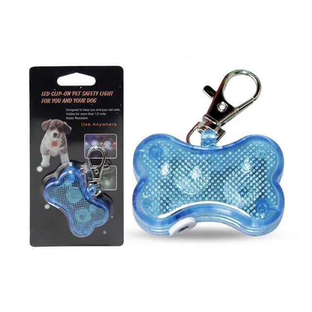 Led Dog Collar Pendant Rechargeable Pet Usb Luminous Collar Pendant Pet Flash Light Leash Dog Bone Design Decoration Dog Necklace