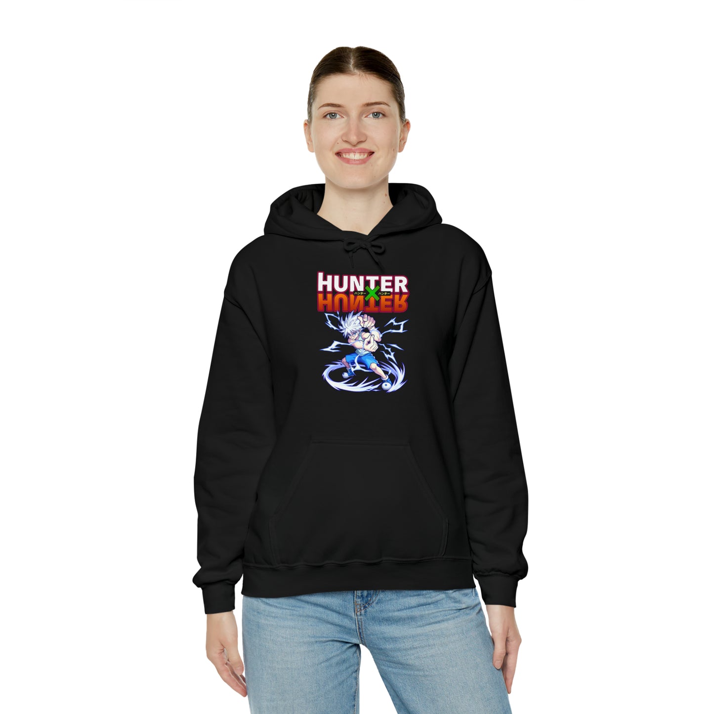3MLLC | Killua Zoldyck Hunter X Hunter Anime Manga Hoodie Unisex Heavy Blend™ Hooded Sweatshirt