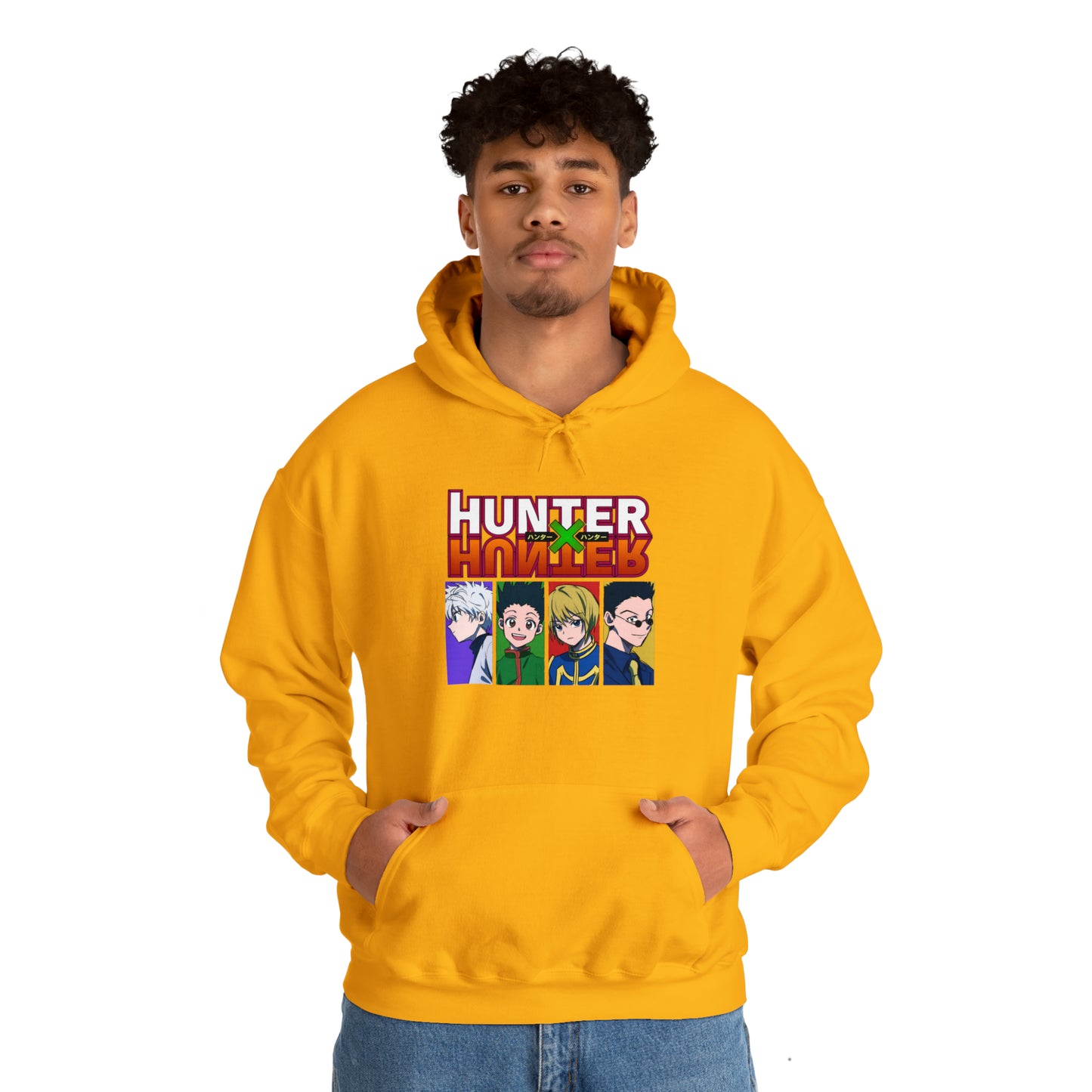 3MLLC | Hunter X Hunter Killua Gon Kurapika Leorio Anime Manga Hoodie Unisex Heavy Blend™ Hooded Sweatshirt