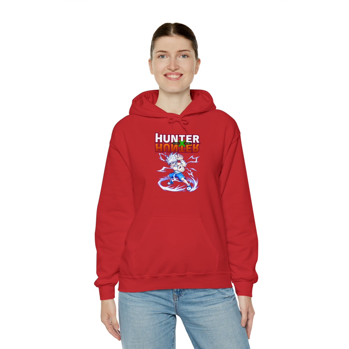 3MLLC | Killua Zoldyck Hunter X Hunter Anime Manga Hoodie Unisex Heavy Blend™ Hooded Sweatshirt