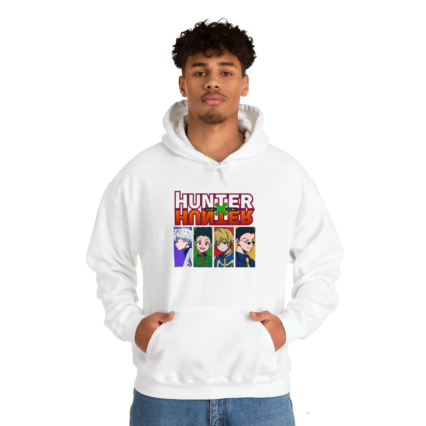 3MLLC | Hunter X Hunter Killua Gon Kurapika Leorio Anime Manga Hoodie Unisex Heavy Blend™ Hooded Sweatshirt
