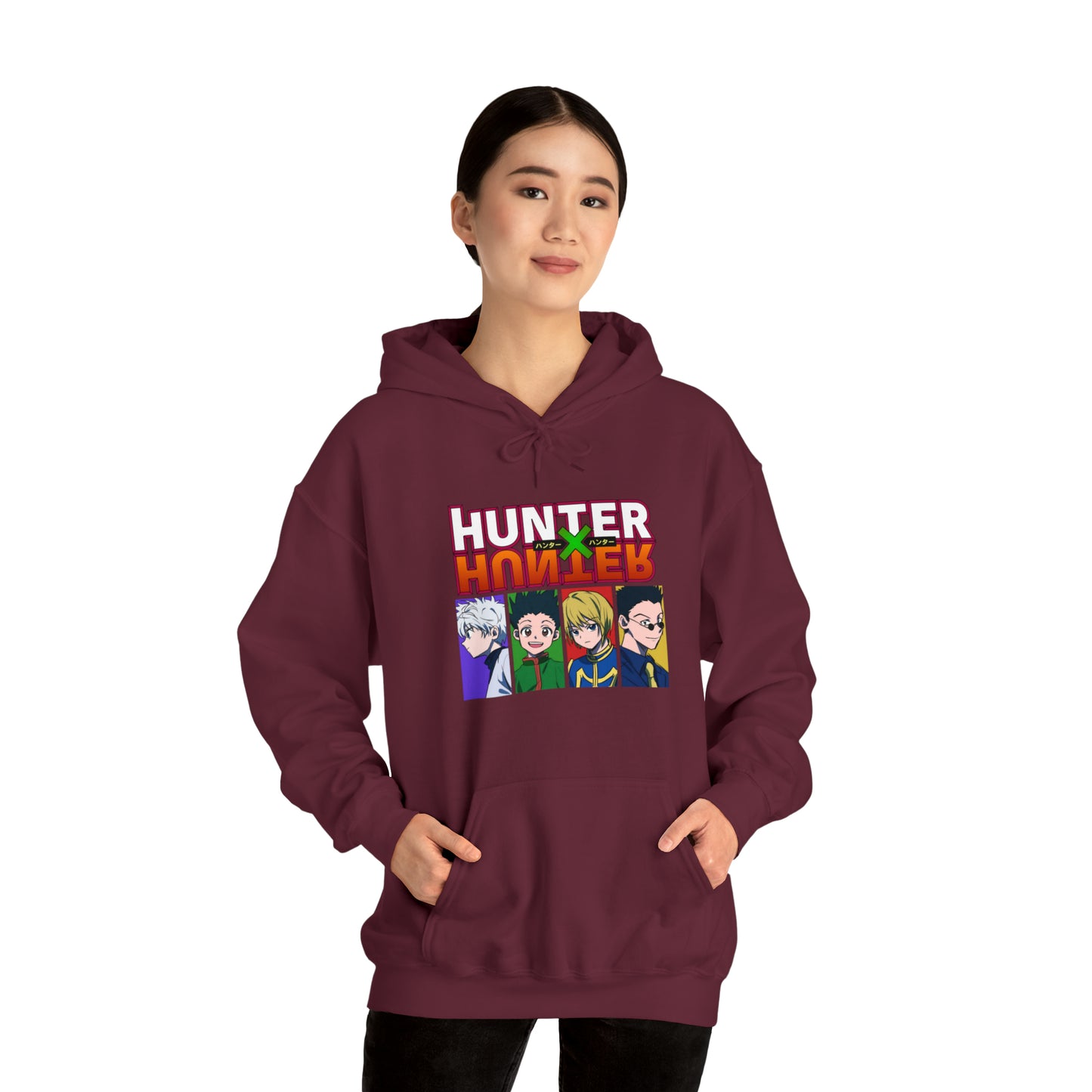 3MLLC | Hunter X Hunter Killua Gon Kurapika Leorio Anime Manga Hoodie Unisex Heavy Blend™ Hooded Sweatshirt