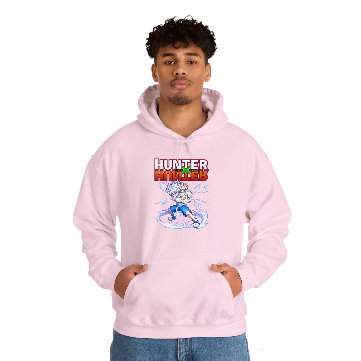 3MLLC | Killua Zoldyck Hunter X Hunter Anime Manga Hoodie Unisex Heavy Blend™ Hooded Sweatshirt