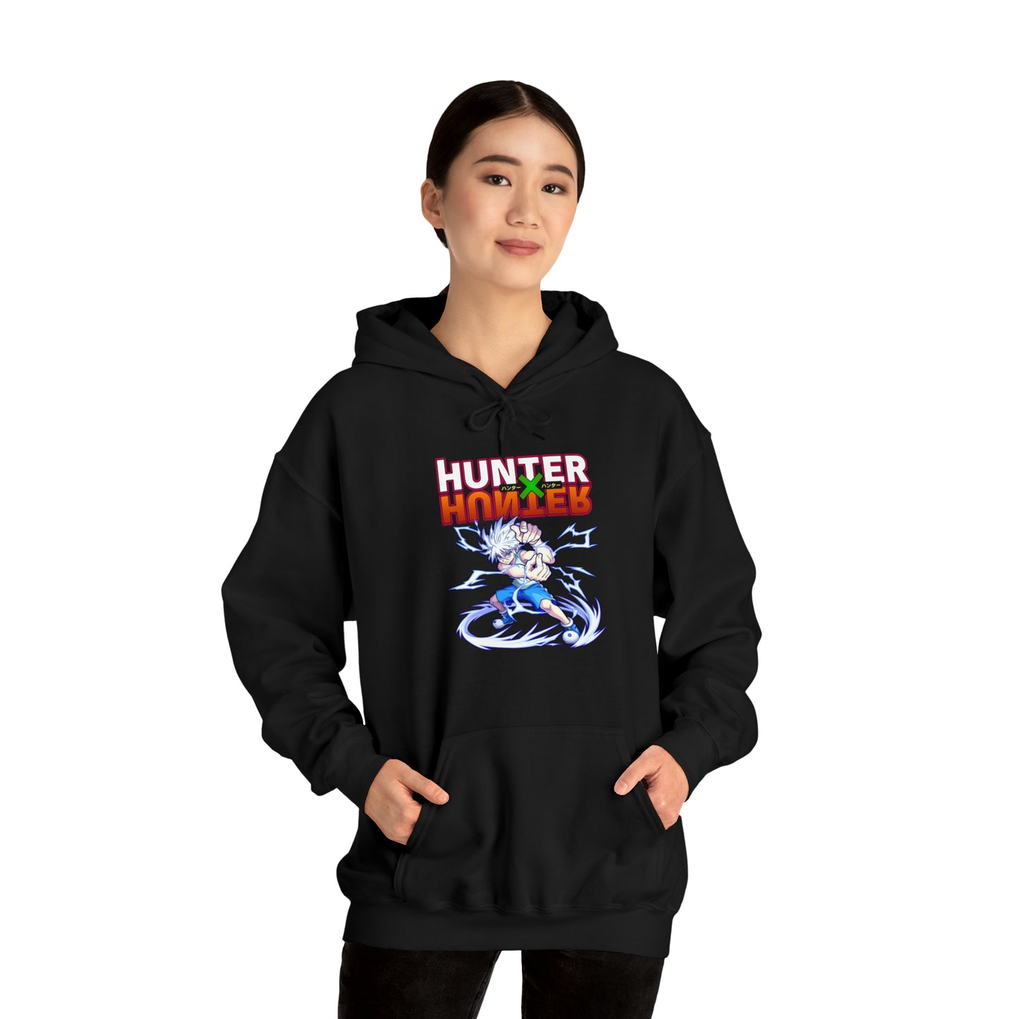 3MLLC | Killua Zoldyck Hunter X Hunter Anime Manga Hoodie Unisex Heavy Blend™ Hooded Sweatshirt