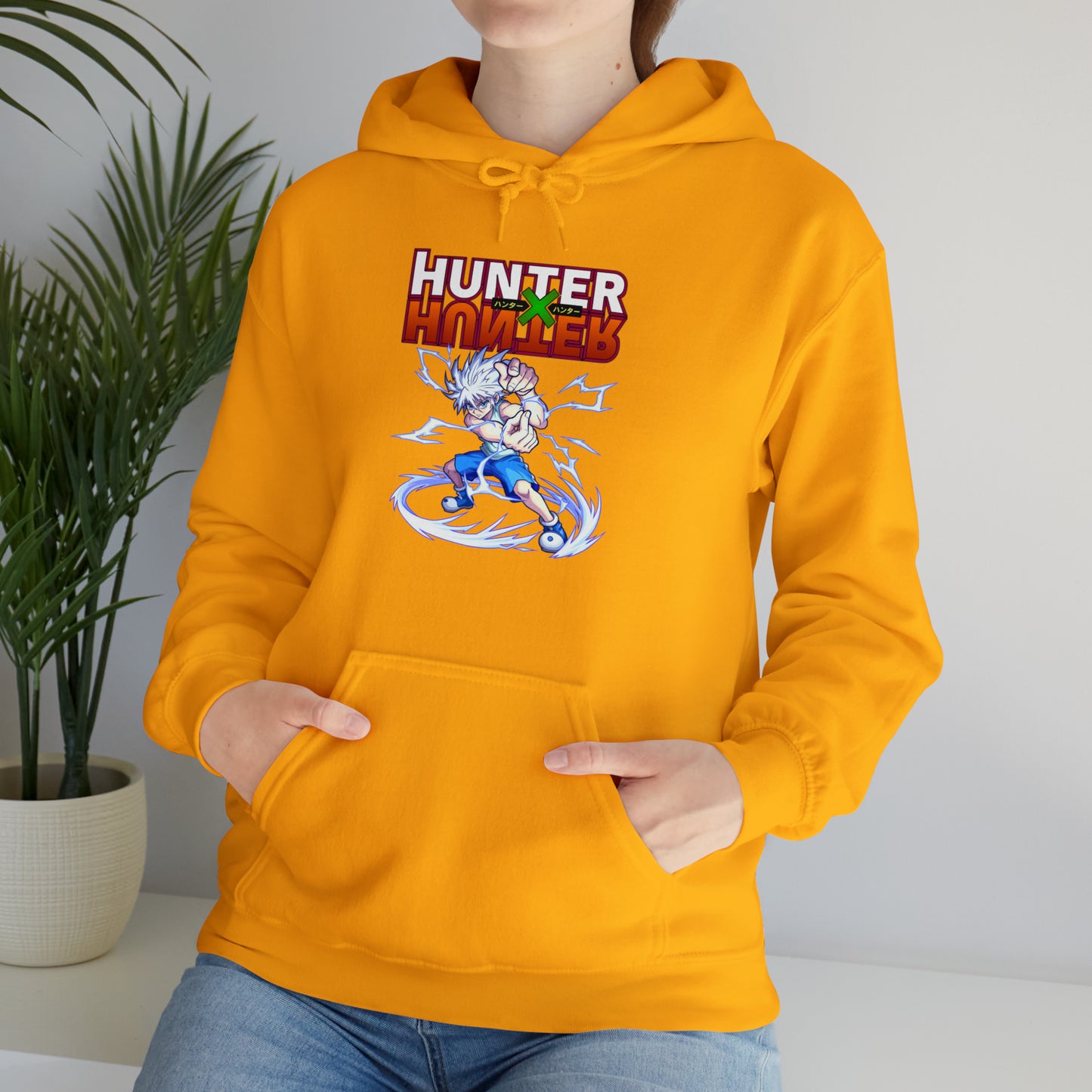 3MLLC | Killua Zoldyck Hunter X Hunter Anime Manga Hoodie Unisex Heavy Blend™ Hooded Sweatshirt