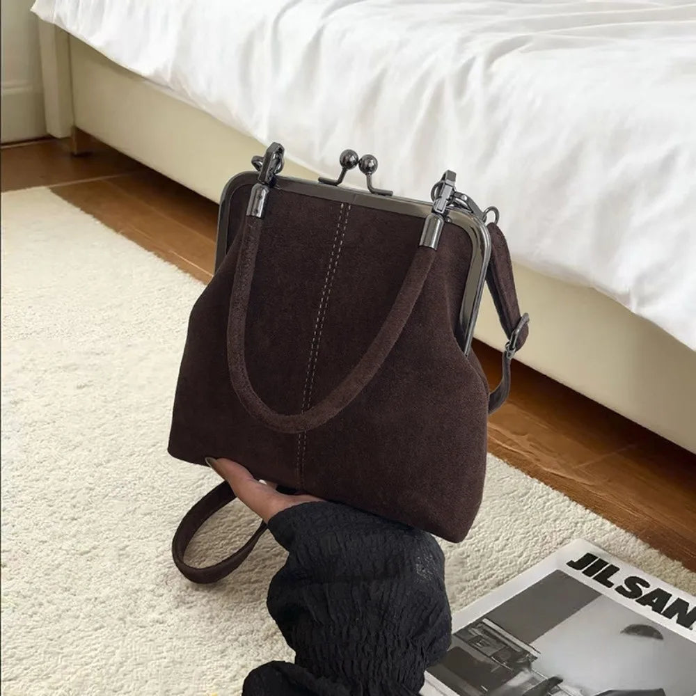 New Vintage Style Women Handbag Fashionable Navy Blue Designer Shoulder Bag Versatile Lady‘S Denim Purses Crossbody Bags