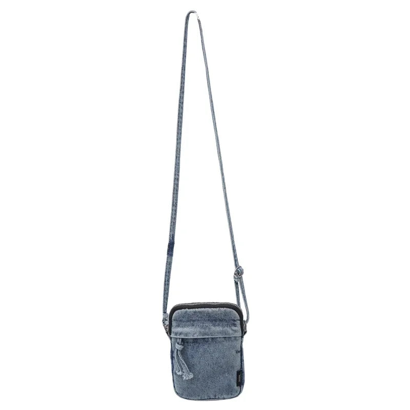 Zipper Sewing Thread Women'S Shoulder Bag 2024 New Women'S Crossbody Bag Mobile Phone Bag Hot Selling Design Mini Denim