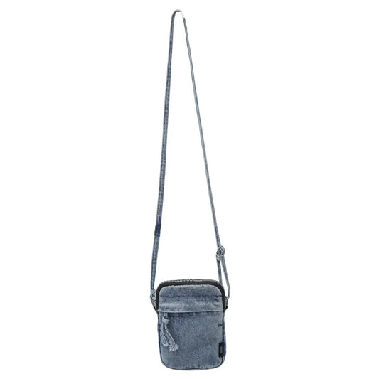 Zipper Sewing Thread Women'S Shoulder Bag 2024 New Women'S Crossbody Bag Mobile Phone Bag Hot Selling Design Mini Denim