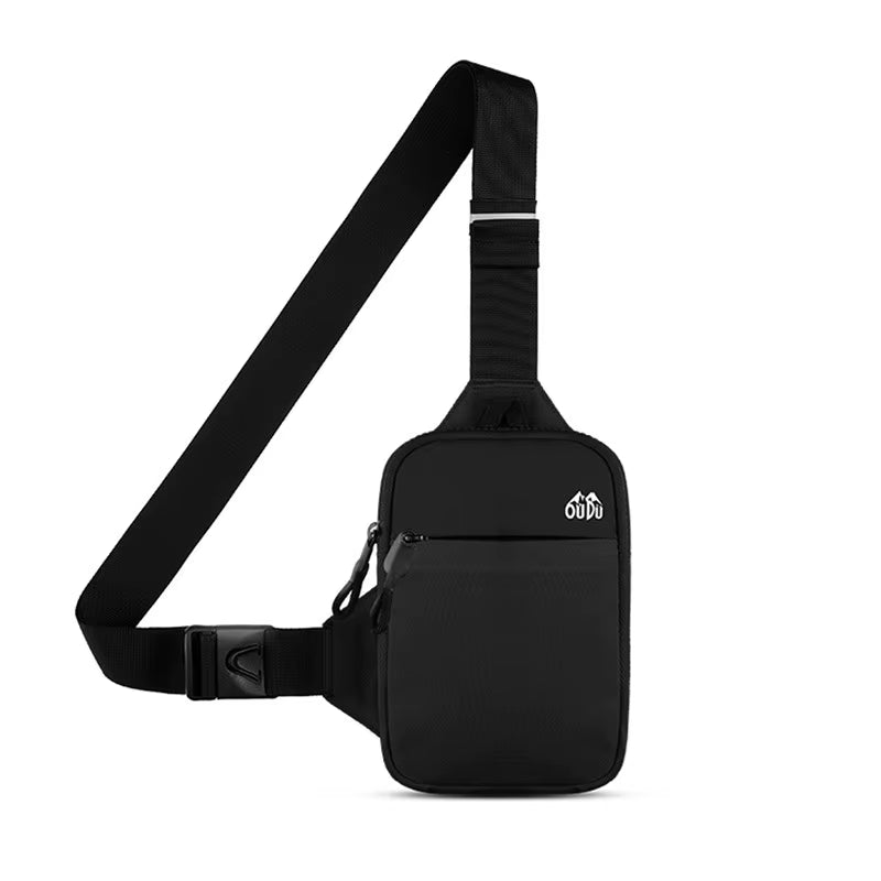 Men Crossbody Bag Mini Waterproof Leisure Fashion Mobile Phone Chest Bag Business Commuting Outdoor Sport Shoulder Crossbody Bag