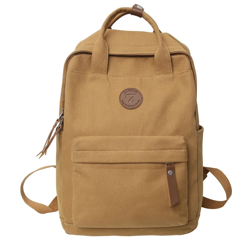 New Women Male Canvas College Backpack Men Female Retro Travel Book Bag Girl Boy Laptop Student Fashion Vintage Lady School Bags