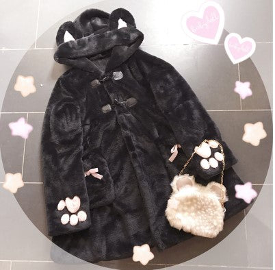 Cute Oversized Cat Hooded Coat