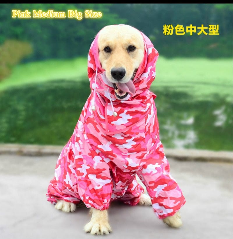 Dog Raincoat Waterproof Jumpsuit Rain Coat