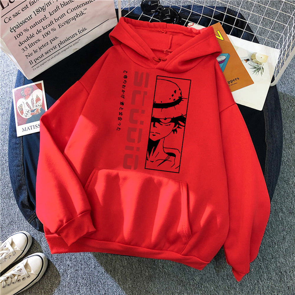 One Piece Anime Hoodie, Luffy Strawhat Anime Fan Gift