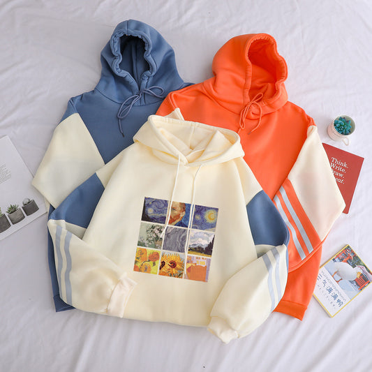 Van Gogh Inspired Famous Paintings Art Print Hoodie