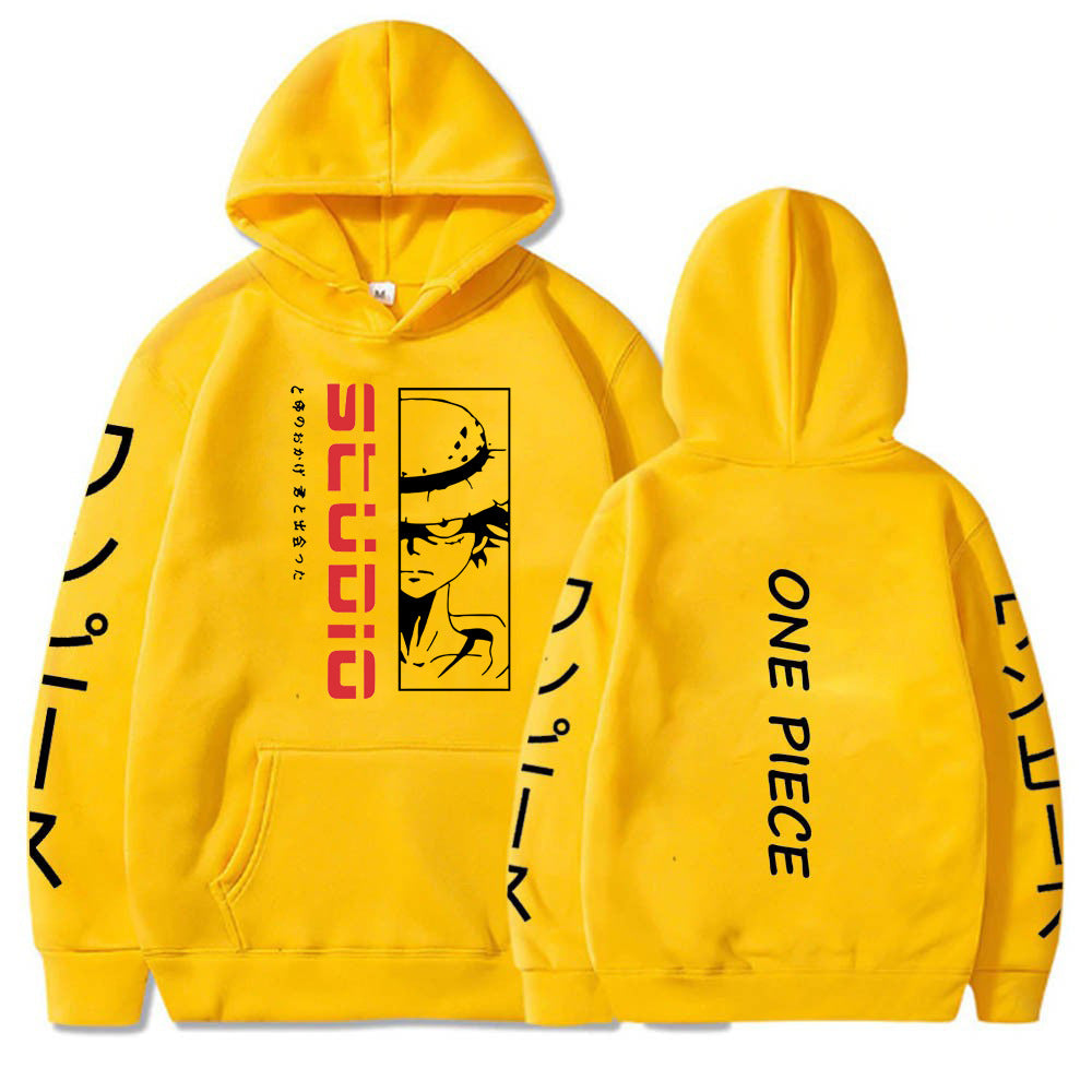 Once Piece Anime Hoodie with Back Design
