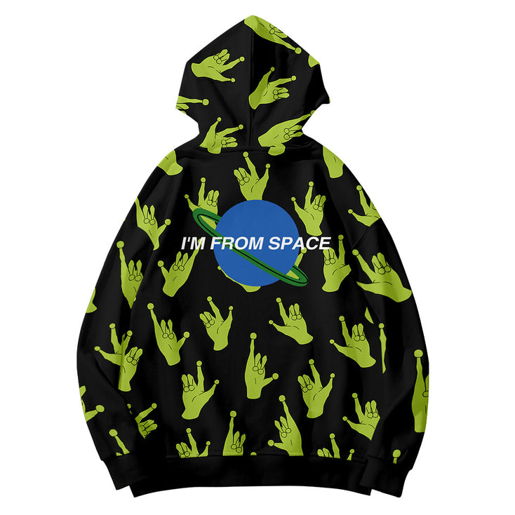 Alien UFO Hoodie, Space Hoodie Gift, Nasa Astronaut Hoodies