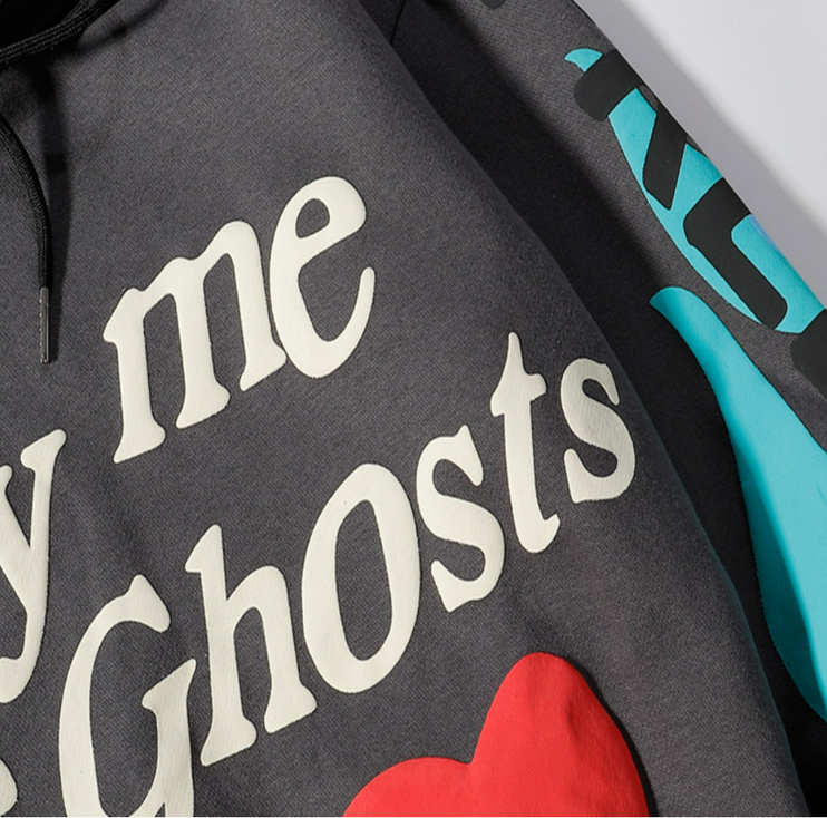 Lucky Me I see Ghosts Hoodie, Kanye West Grunge Hoodies