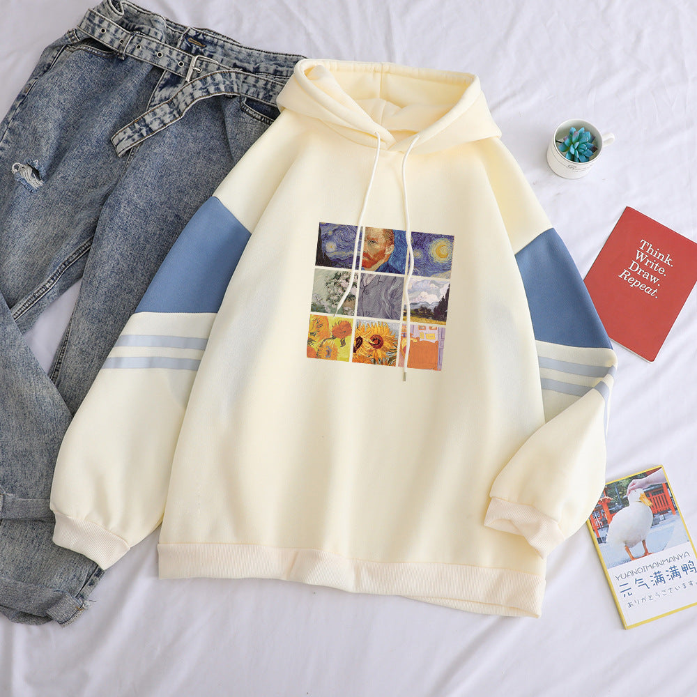 Van Gogh Inspired Famous Paintings Art Print Hoodie