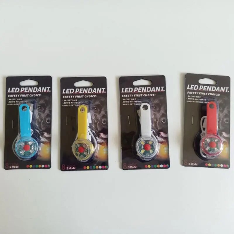 LED Pet Dog Cat Collar Pendant IPX7 Waterproof Night Safety Luminous Light Flashing Pendant With Light For Dog CatAccessories