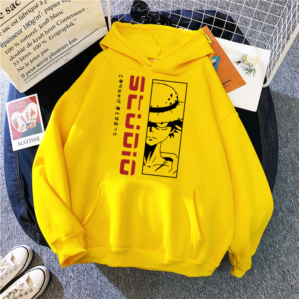 One Piece Anime Hoodie, Luffy Strawhat Anime Fan Gift